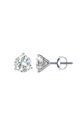 2.00ctw Three Prong Diamond  Martini Studs Screw Backs
