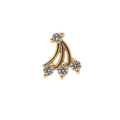 14K Yellow Gold Diamond Fan Stud Earring (Single) – 0.05ct