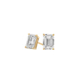 IGI Certified 2.17 CTW Emerald Cut Lab Grown Diamond Studs- 18k