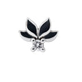 14K White Gold Lotus Diamond Stud Earring (Single) – 0.04ct