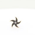 14kt Yellow Gold Single Stud Diamond Pinwheel Earring (0.04ct)