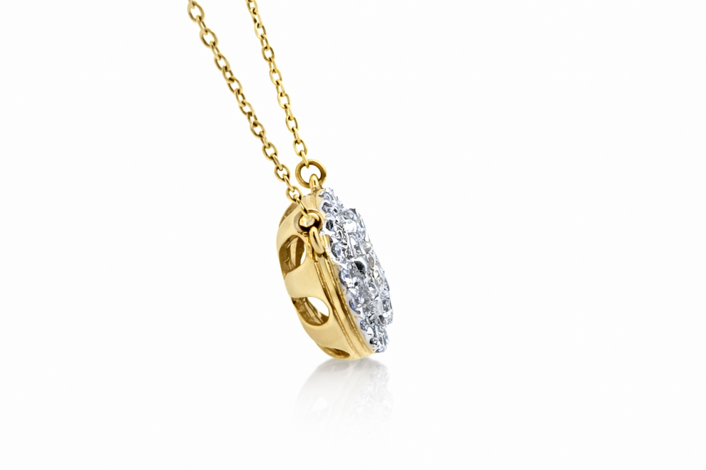 14KT Yellow Gold Lab-Grown Diamond Necklace – 0.80 CTW