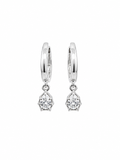 14KT Gold Oval Diamond Dangle Hoop Earrings – 0.69 CTW Lab-Grown Diamonds | 16.20mm Hoops
