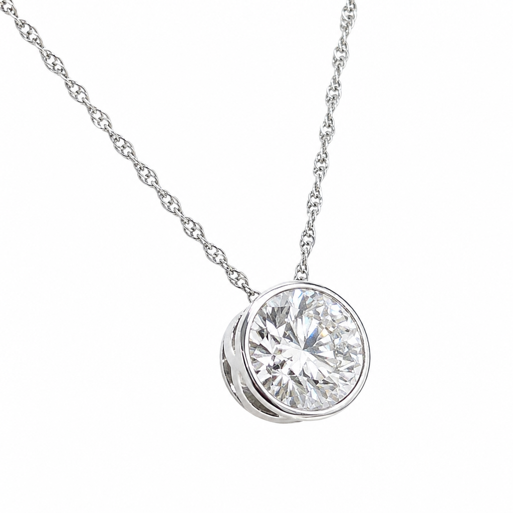 2.00ctw Round Lab Grown Diamond Solitaire Necklace