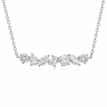 14KT Multi-Shape 1.45ct Lab Grown Diamond Necklace – 17 Inches