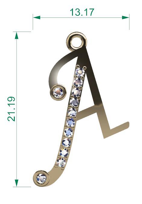Initial “A” Lab-Grown Diamond Necklace – 10K Solid Gold