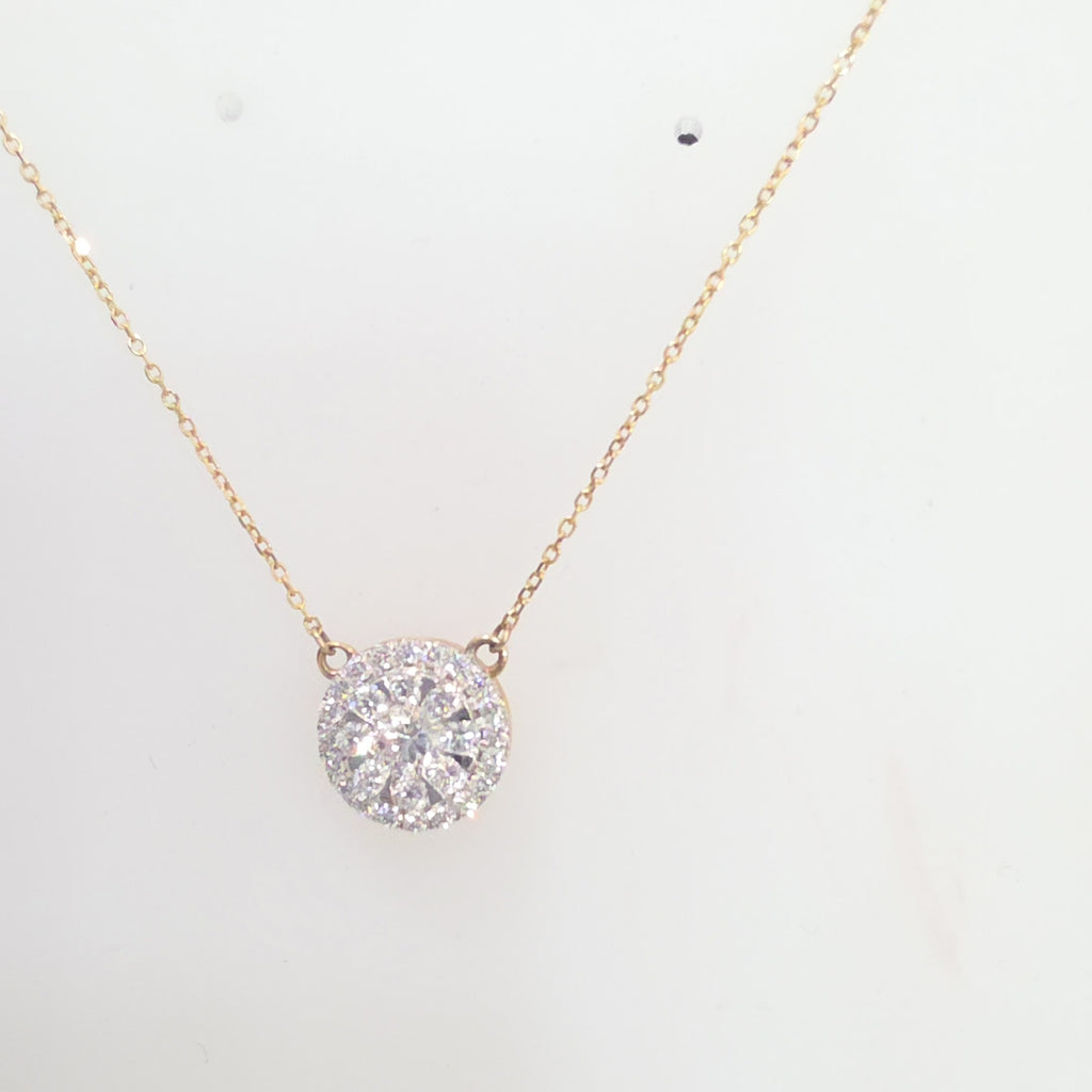 14KT Yellow Gold Lab-Grown Diamond Necklace – 0.80 CTW